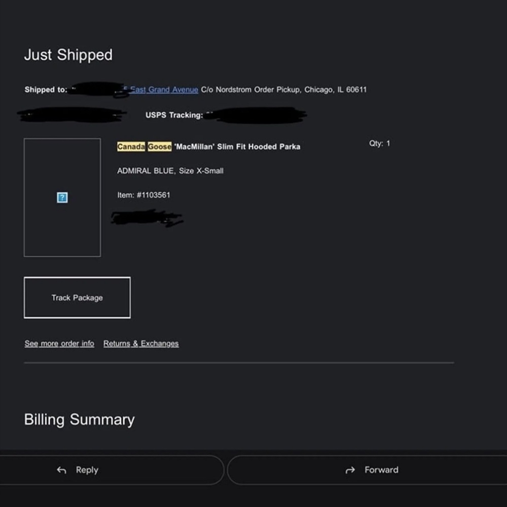 Men’s Canada Goose Macmillan Parka (Navy, XS) - Picture 7 of 7